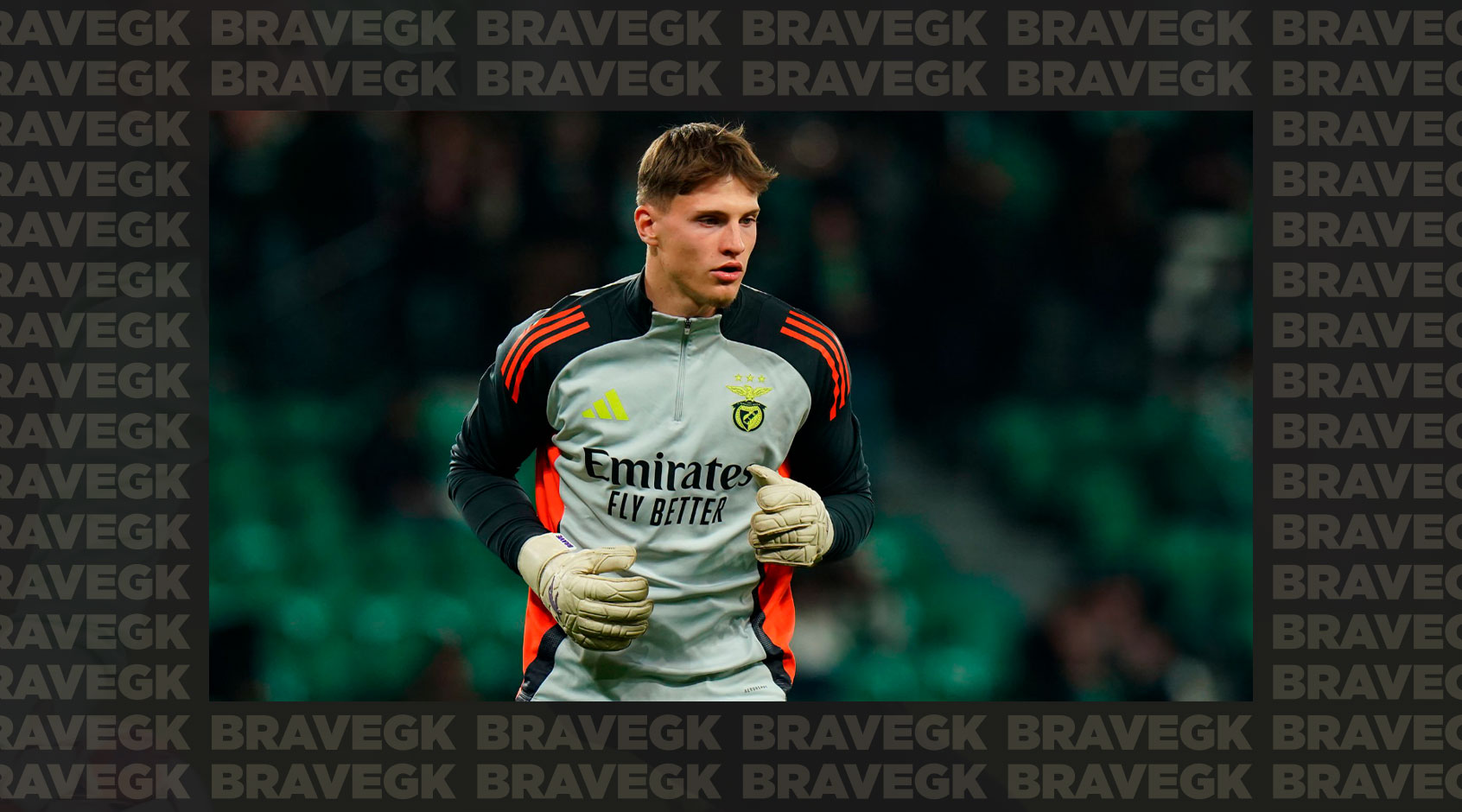 Benfica B goalkeeper Arnas Vojtinovičius plays in Liga Portugal 2 wearing Brave GK Diamond Purple gloves-Блог Brave GK