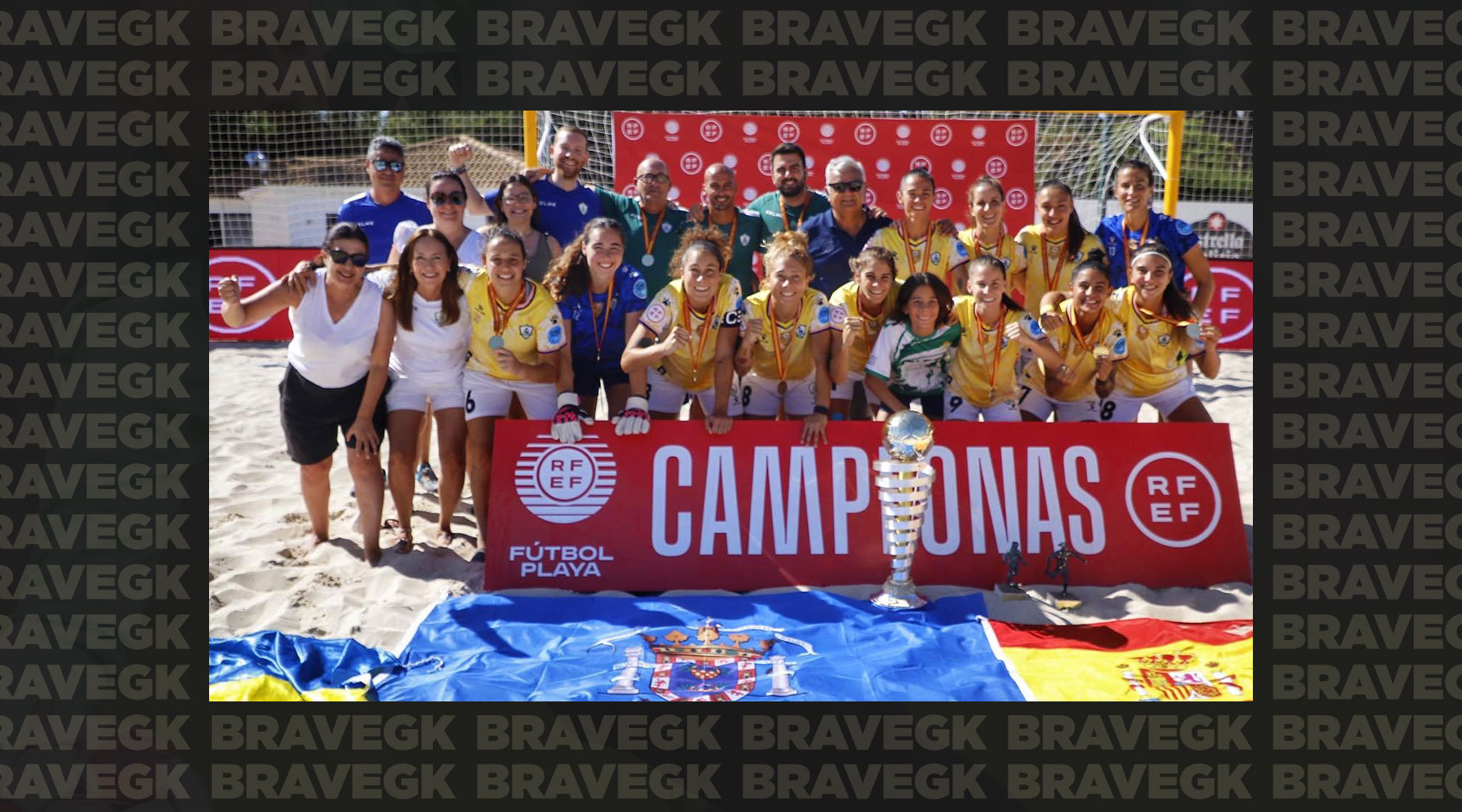 Brave GK ambassador Anastasia Terek together with Higicontrol Melilla won the Spanish Women’s Beach Soccer Cup-Блог Brave GK