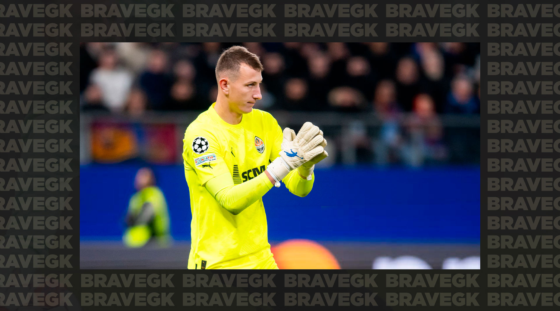 Dmitriy Reznik in Brave GK gloves in the triumphant Champions League match against Barcelona-Блог Brave GK