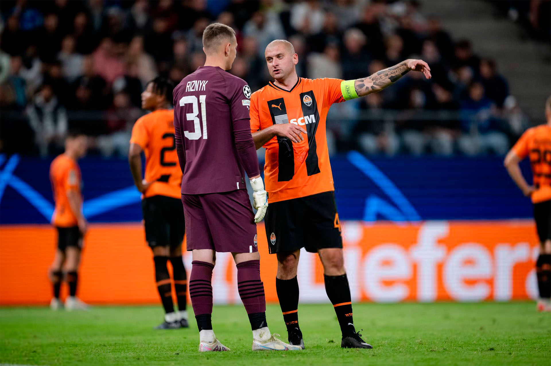 Dmytro Riznyk in the Champions League - online store Brave GK.