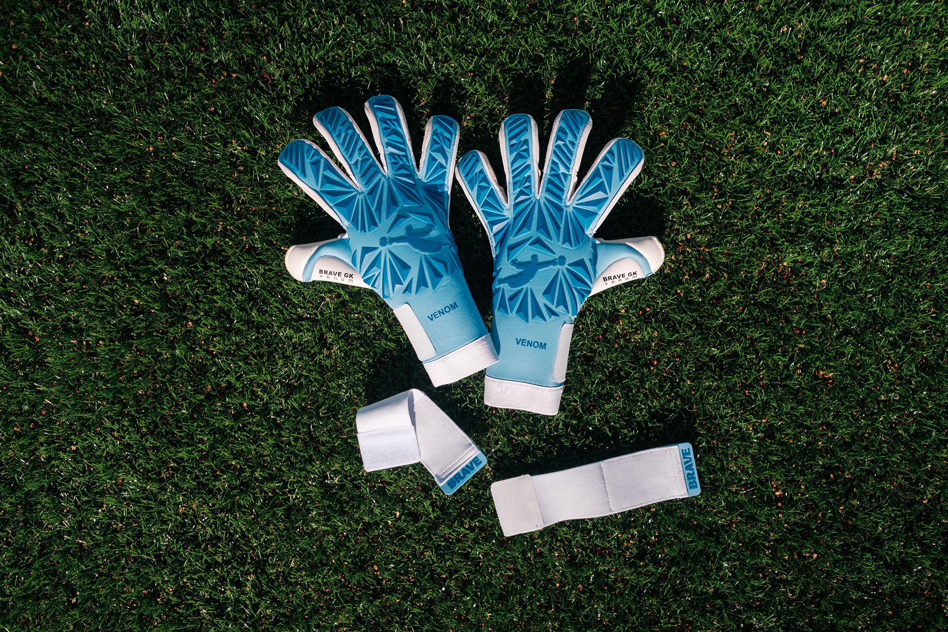 New Brave GK 2025 Collection Brave GK Venom Blue goalkeeper gloves - Official Brave GK Online Store