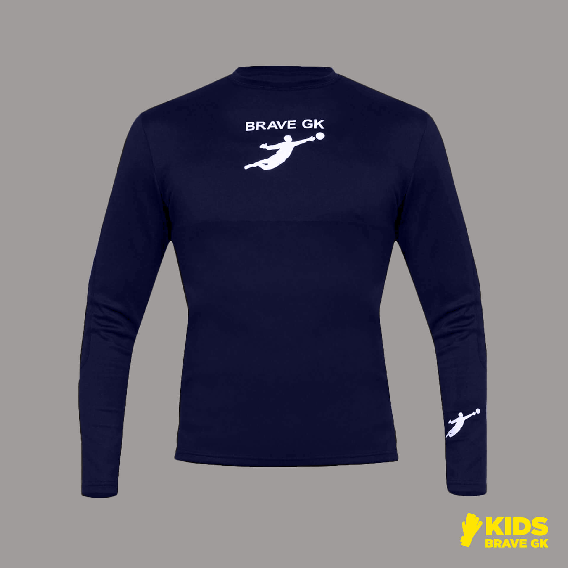 Junior compression shirt Brave GK (Blue)-2-Brave GK